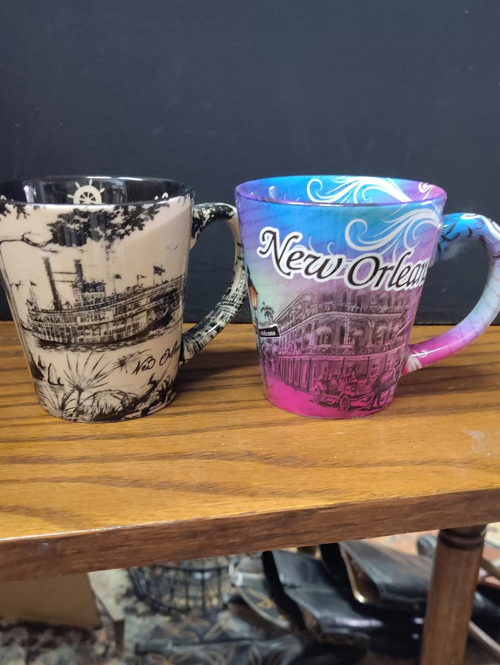 New Orleans Pink and Blue Souvenir Coffee Mug